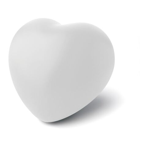 Anti-stress heart PU material white | No Branding | not available | not available