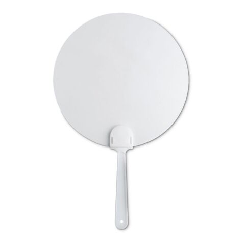 Manual hand fan with frosted transparent surface. white | No Branding | not available | not available | not available