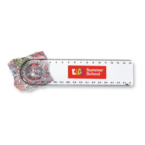 Ruler with magnifier transparent | No Branding | not available | not available | not available