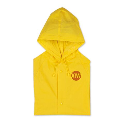 PVC raincoat with hood yellow | No Branding | not available | not available