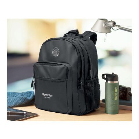 300D RPET laptop backpack black | No Branding | not available | not available | not available