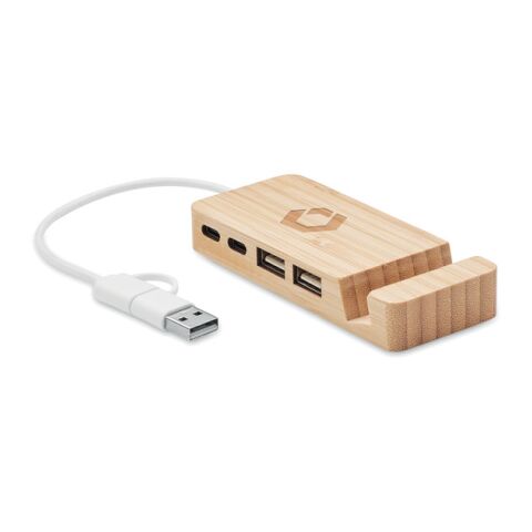 Bamboo USB 4 ports hub wood | No Branding | not available | not available | not available