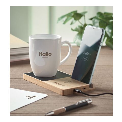 Wireless charger mug warmer wood | No Branding | not available | not available