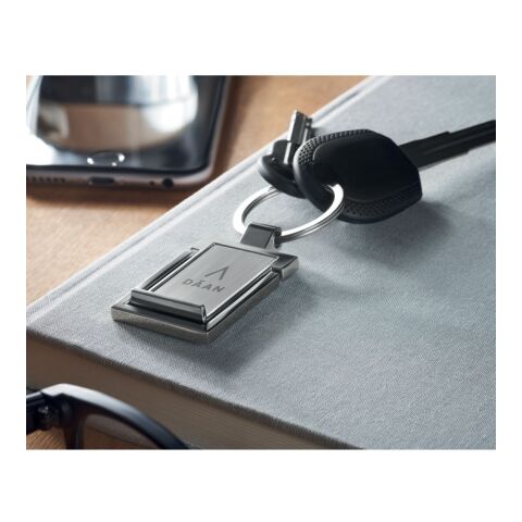 Metal key ring phone stand silver | No Branding | not available | not available | not available