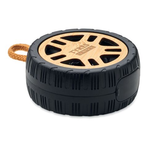 Wireless speaker tire shaped