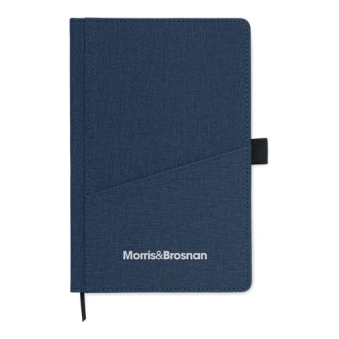 A5 notebook PU front pocket blue | No Branding | not available | not available | not available