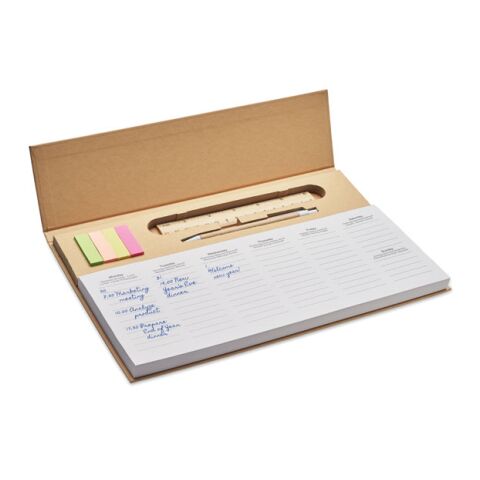 Weekly desktop planner beige | No Branding | not available | not available | not available