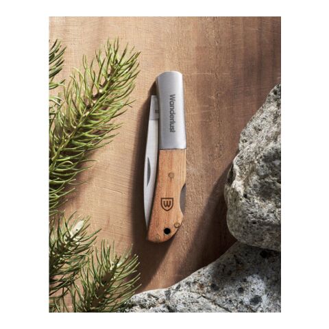 Foldable knife in acacia wood wood | No Branding | not available | not available