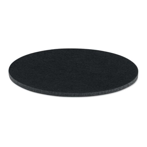 Round coaster in RPET felt black | Without Branding | not available | not available | not available