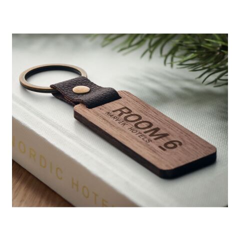 Key ring in walnut and PU wood | Without Branding | not available | not available | not available