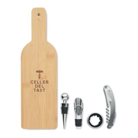 Bottle shaped wine set wood | Without Branding | not available | not available