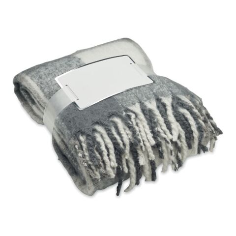 Chequered mohair blanket grey | No Branding | not available | not available | not available