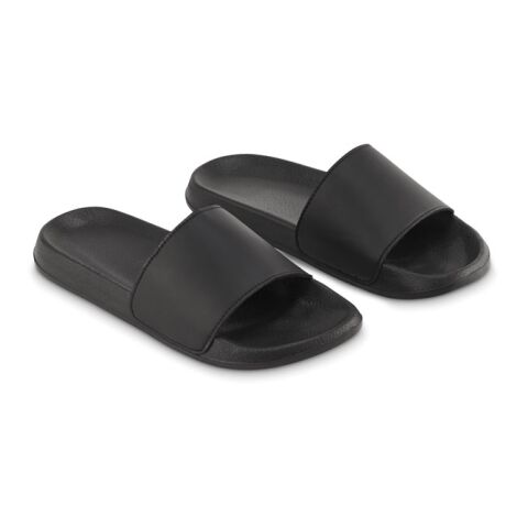 Anti -slip sliders size 46/47 black | 1-color Screen Print | RIGHT | 50 mm x 50 mm | 50