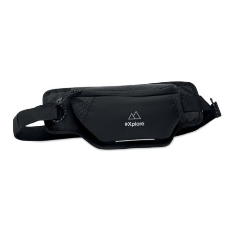 Hiking waist bag in 420D nylon black | Without Branding | not available | not available | not available