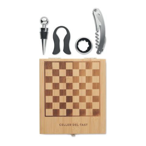 Chess board wine set wood | Without Branding | not available | not available