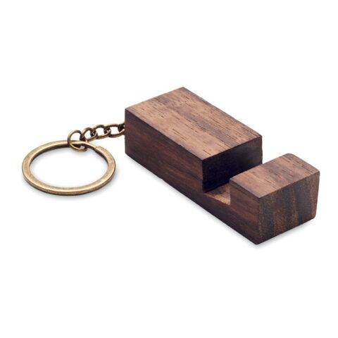 Key ring with phone stand wood | Without Branding | not available | not available