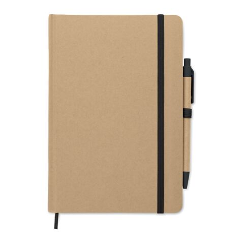 A5 notebook in recycled carton black | No Branding | not available | not available