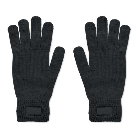 Knitted gloves in RPET black | Without Branding | not available | not available | not available