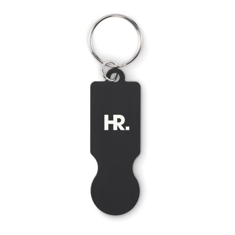 Key ring with trolley token black | No Branding | not available | not available