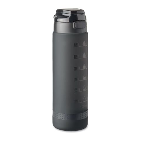 Sports water bottle RPET 1L black | No Branding | not available | not available | not available