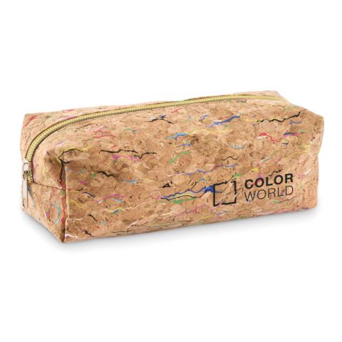 Coloured cork pencil case beige | No Branding | not available | not available | not available