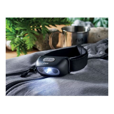 Rechargeable LED head torch black | No Branding | not available | not available