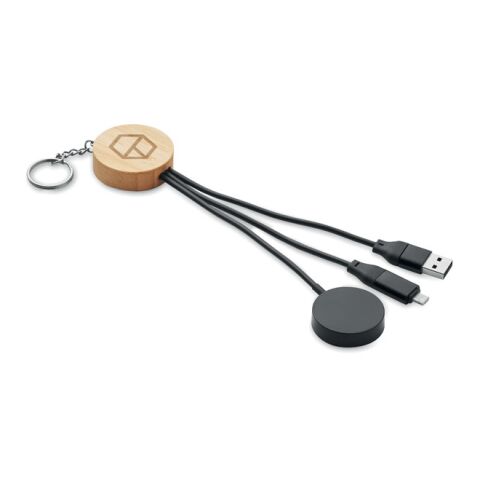 Key ring with 4 in 1 60W cable black | No Branding | not available | not available | not available