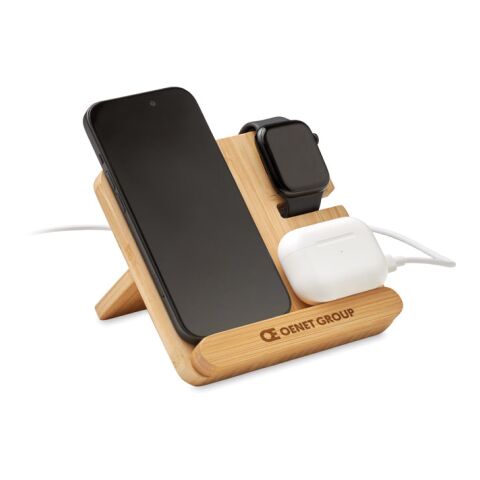 3 in 1 15W wireless charger wood | No Branding | not available | not available