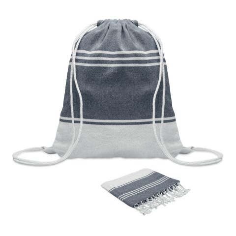 Hammam towel drawstring set blue | No Branding | not available | not available | not available