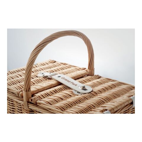 Wicker picnic basket 4 people wood | Without Branding | not available | not available