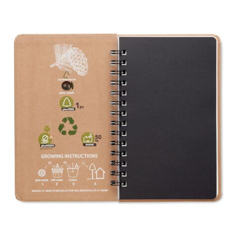 A5 Pine tree GROWNOTEBOOK beige | Without Branding | not available | not available | not available