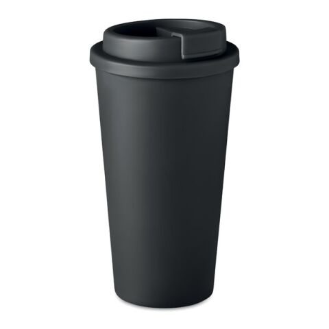 Double wall tumbler 450 ml black | No Branding | not available | not available