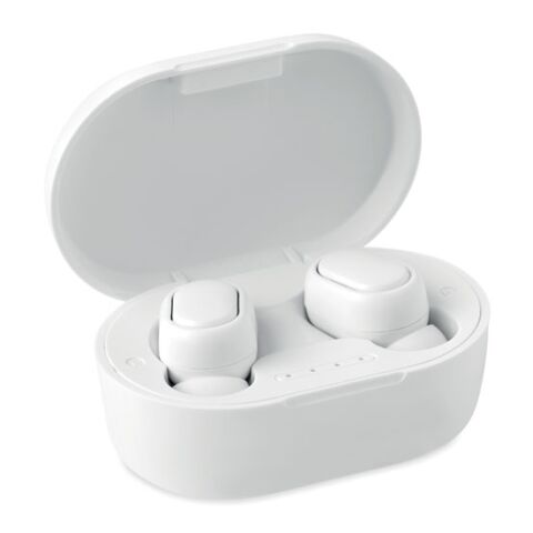 Recycled ABS TWS earbuds white | Without Branding | not available | not available