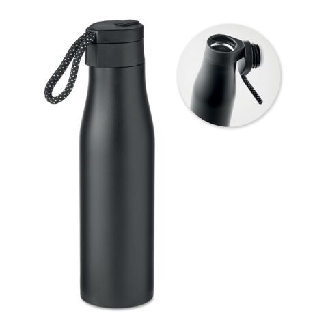 Double wall flask 600ml with magnetic lid black | No Branding | not available | not available | not available