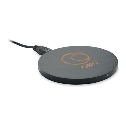 Wireless charger in bamboo 10W black | No Branding | not available | not available