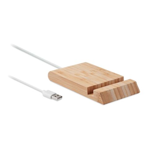 Bamboo wireless charger with phone stand wood | No Branding | not available | not available | not available