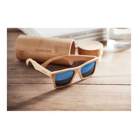 Sunglasses and case in bamboo wood | No Branding | not available | not available | not available