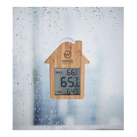 House-shaped bamboo weather station wood | No Branding | not available | not available | not available