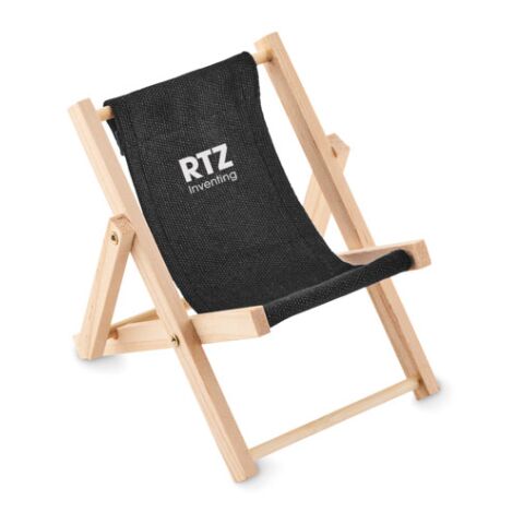 Deckchair-shaped phone stand black | No Branding | not available | not available