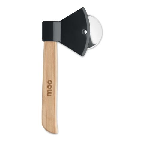 Pizza cutter bamboo handle black | Without Branding | not available | not available