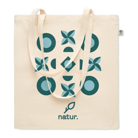 Organic cotton shopping bag 180 gr/m² beige | No Branding | not available | not available | not available