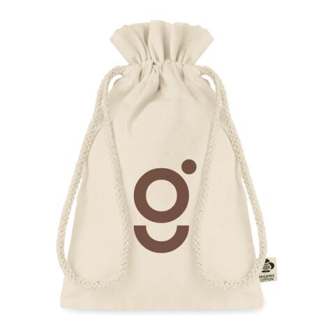 Small organic cotton gift bag beige | No Branding | not available | not available | not available