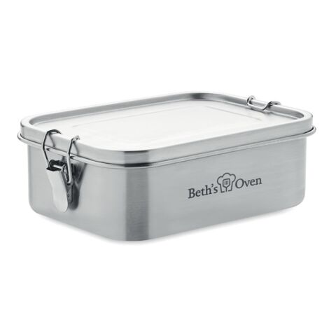 Stainless steel lunch box matt silver | No Branding | not available | not available | not available