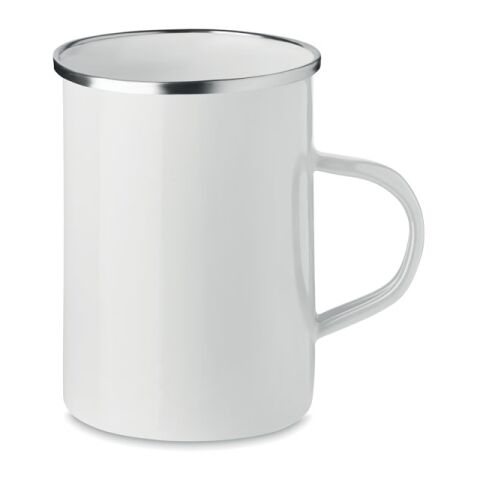 Enamel metal mug 550 ml white | No Branding | not available | not available | not available