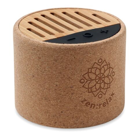 Round cork wireless speaker beige | No Branding | not available | not available | not available