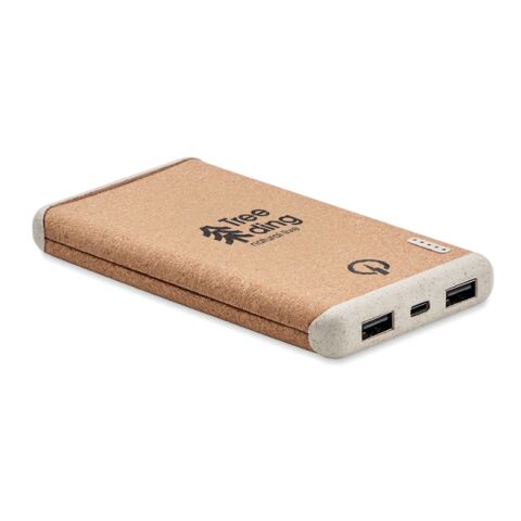 Wireless 10W 10000mAh PowerBank beige | No Branding | not available | not available