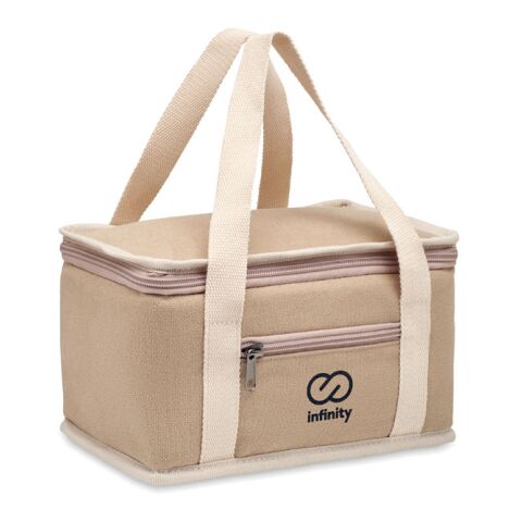 6 can cool bag canvas 320gr/m² beige | No Branding | not available | not available | not available