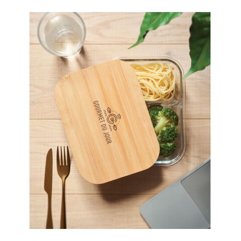 Glass lunch box with bamboo lid transparent | No Branding | not available | not available | not available