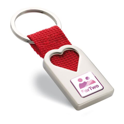 Heart metal key ring red | No Branding | not available | not available