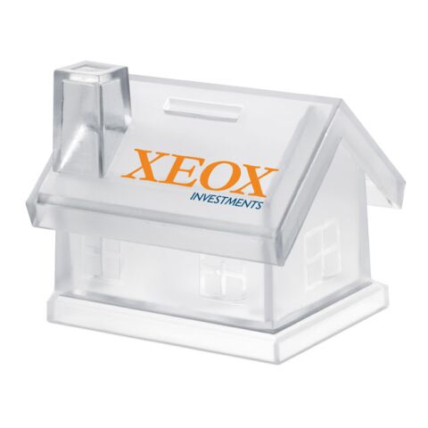 Plastic house coin bank transparent | No Branding | not available | not available | not available